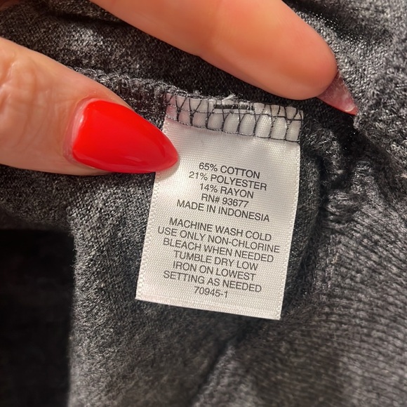 NWT Hoodie Jacket Full Zip heather Charcoal Gray Women’s Size XL unisex - Picture 6 of 6